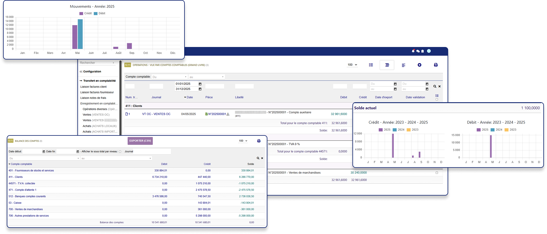 Captures module Comptabilité & Finance